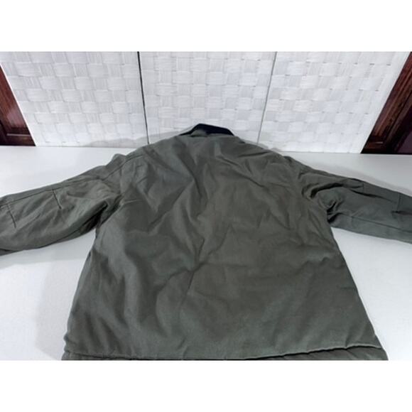 NWT!! "CANADA" Workgear,Barn Coat, Olive Green, With Black Corduroy Collar - Picture 6 of 7